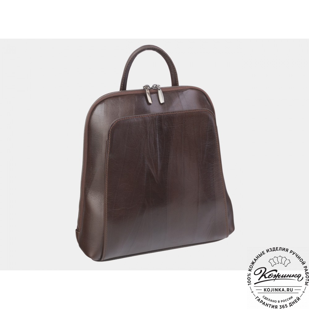 Женский кожаный рюкзак "Джорджия" (коричневый)